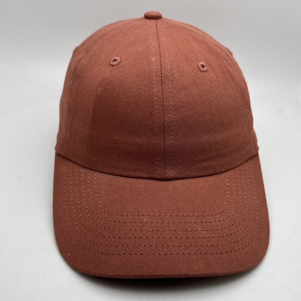 Goodfellow & Co Baseball Cap Hat Men's Rust Brown Cotton Adjustable Leather